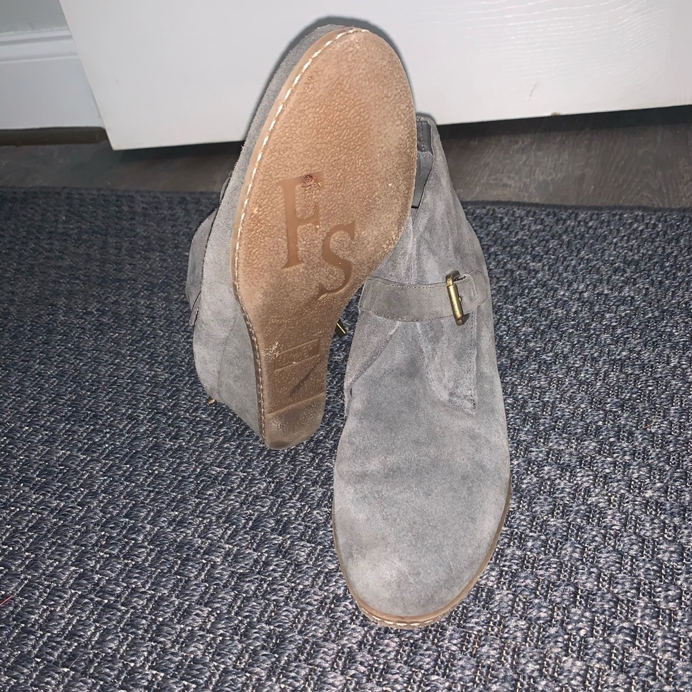 Grey Booties, Franco Sarto. Worn once.